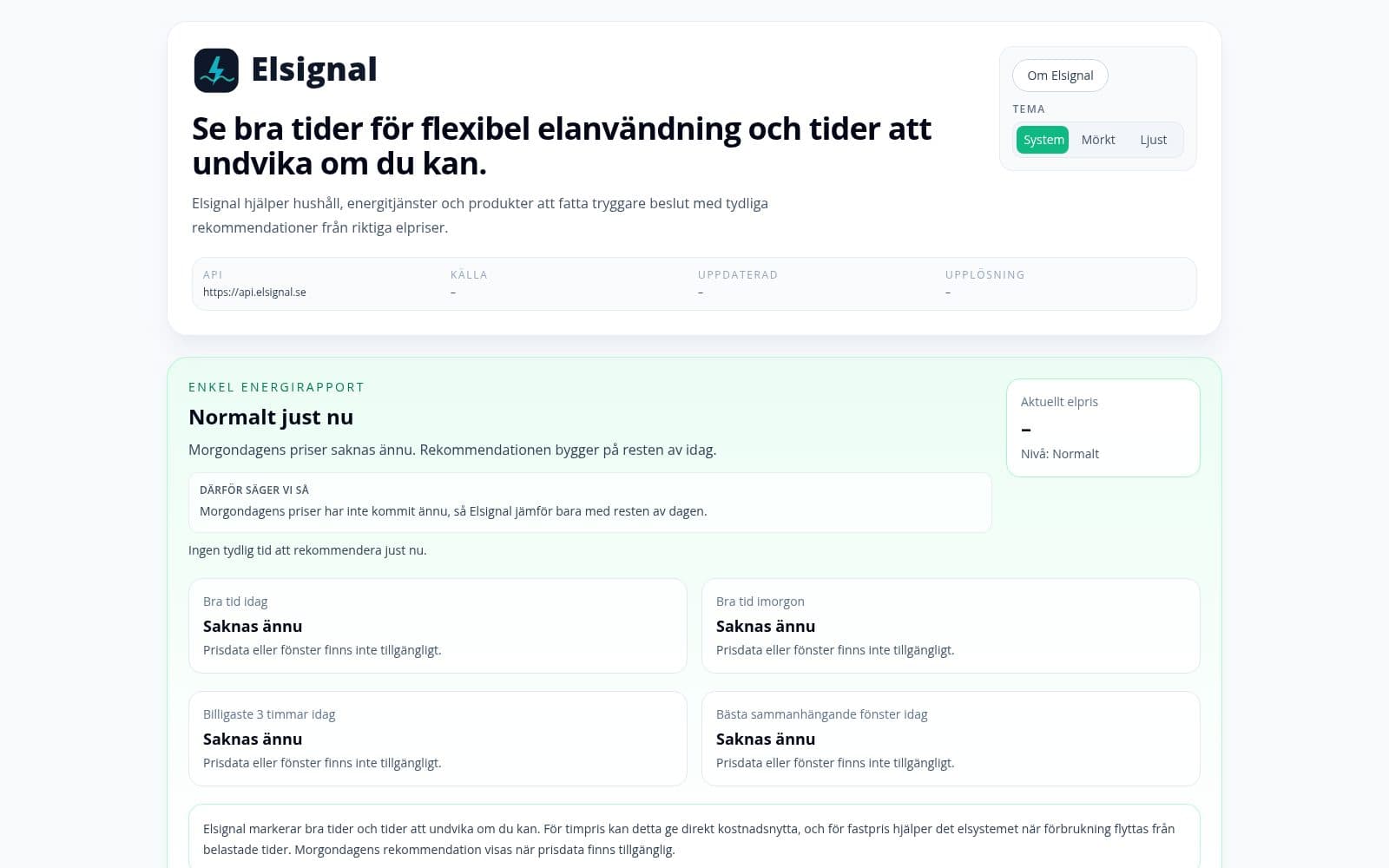 Screenshot of Elsignal