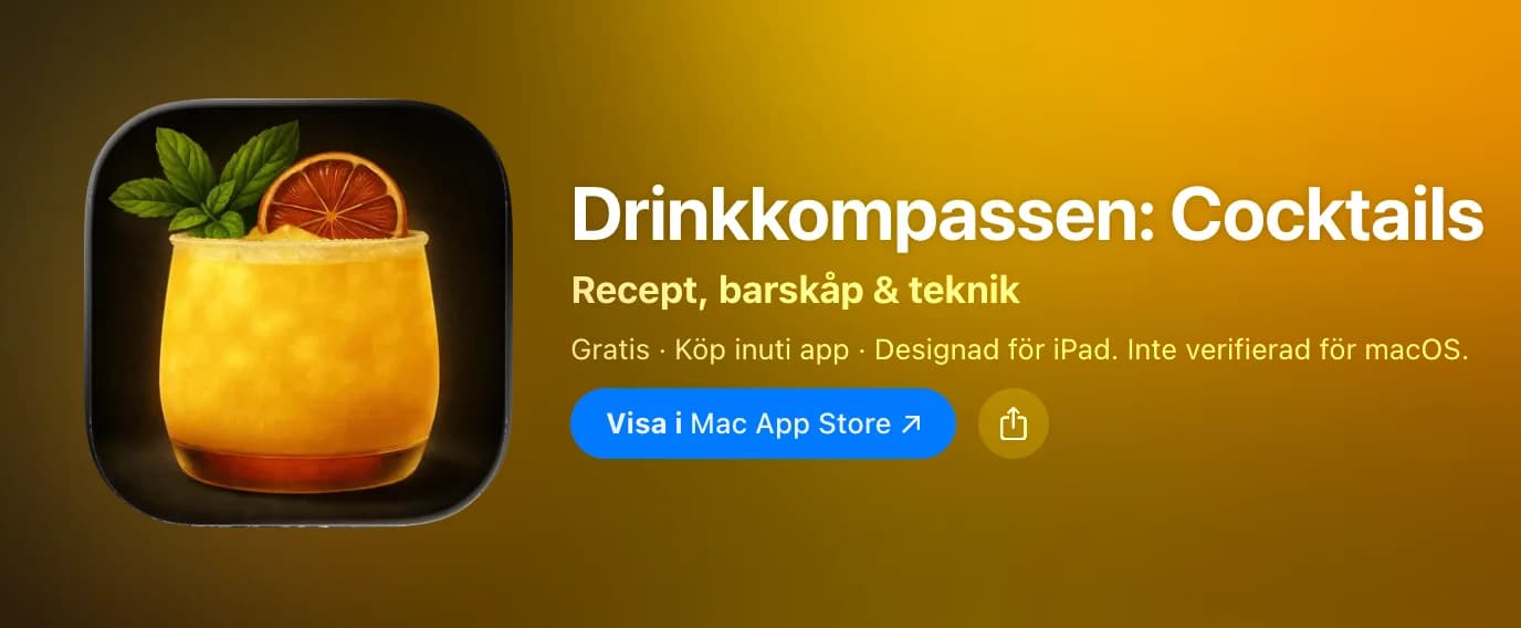 Screenshot of Drinkkompassen: Cocktails – App Store