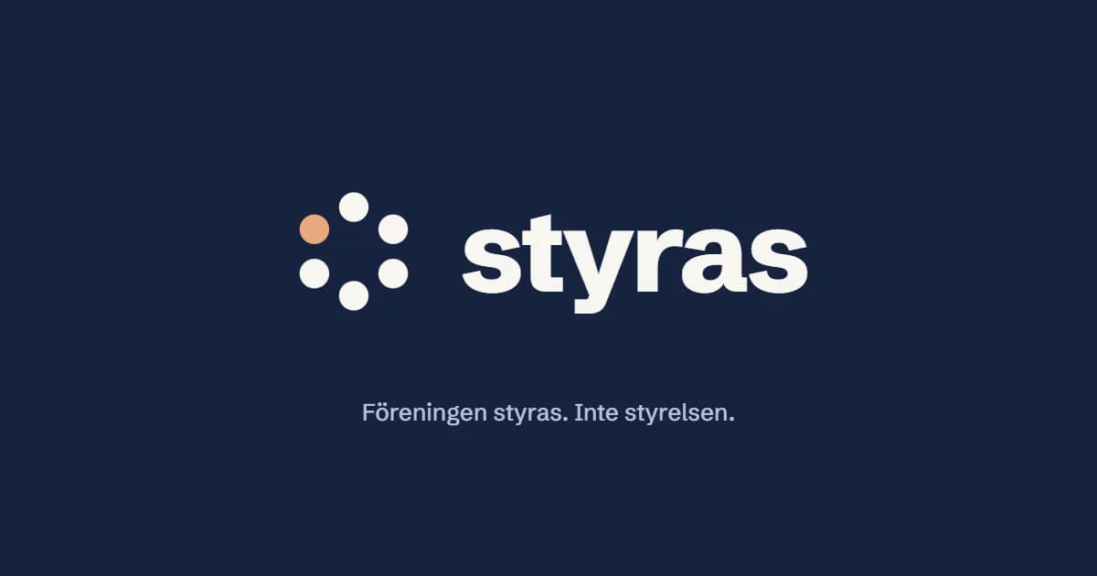 Screenshot of Styras – all the club paperwork in one place