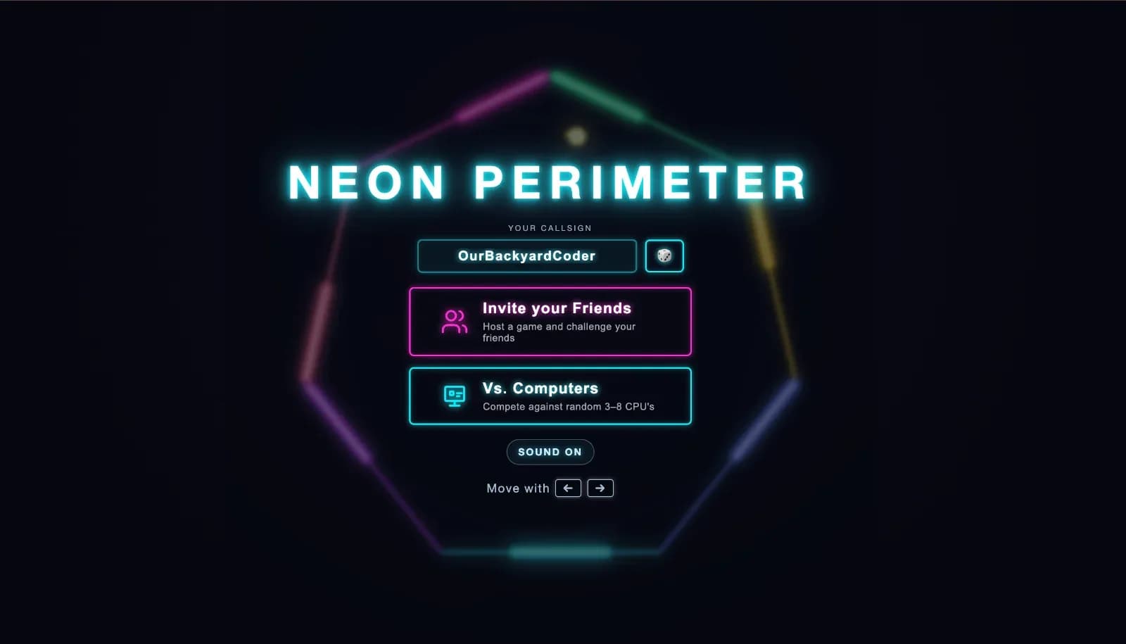 Screenshot of NEON PERIMETER
