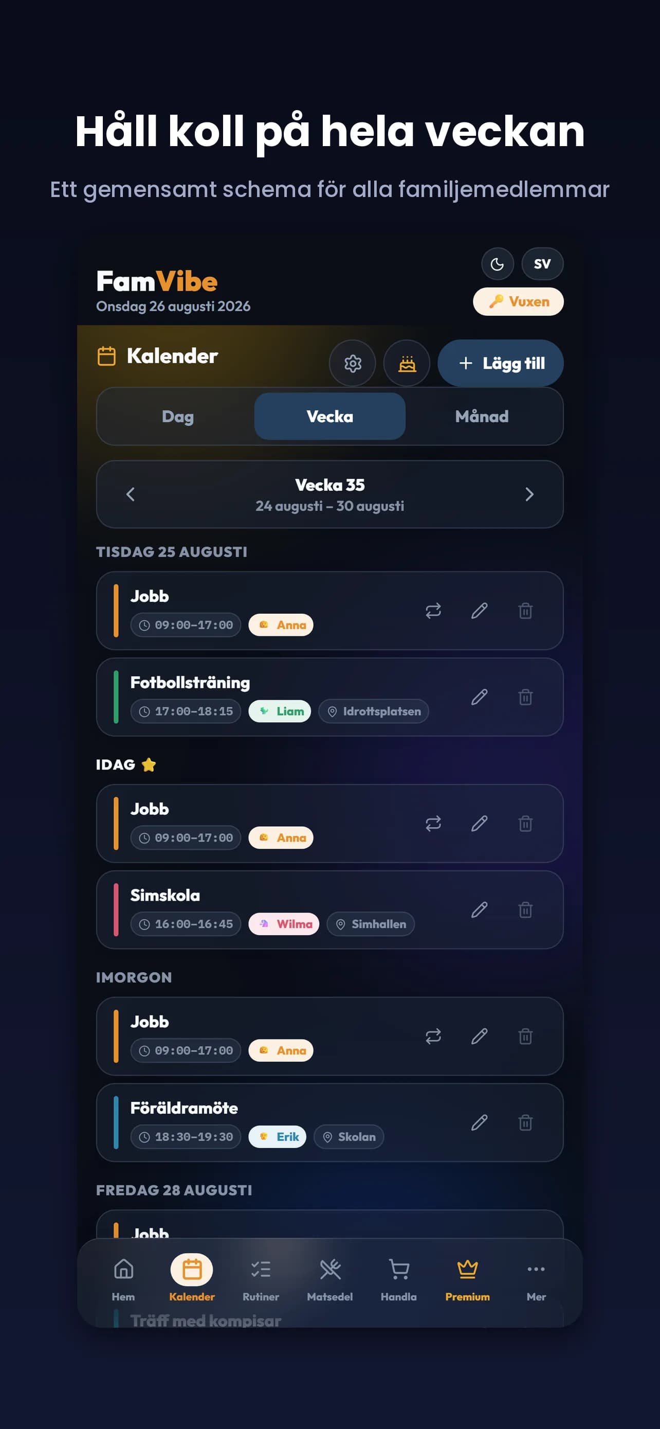Skärmbild 3 från FamVibe