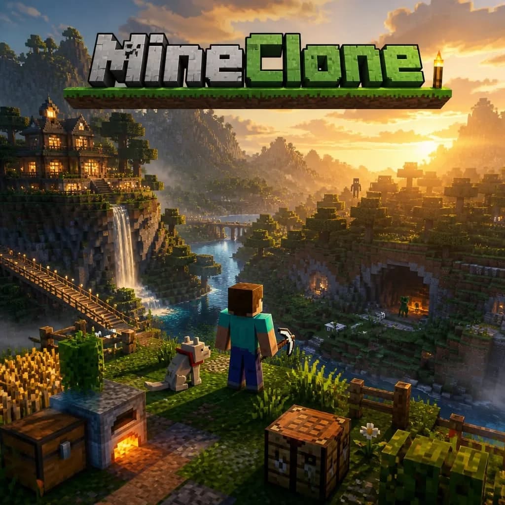 Screenshot of MineClone