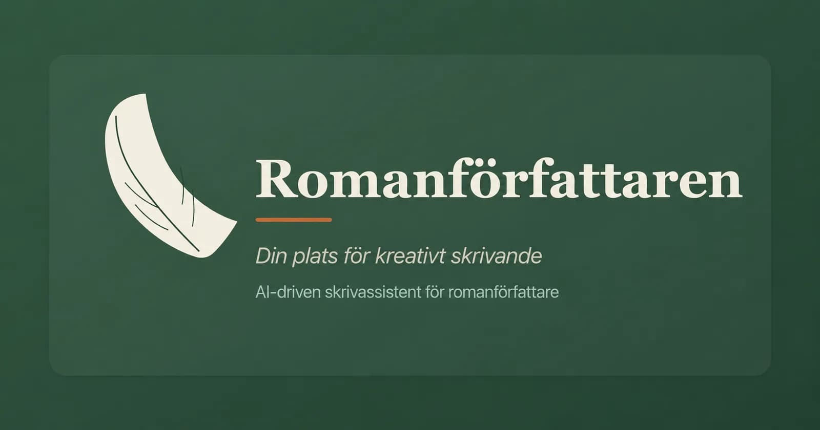 Screenshot of Romanförfattaren
