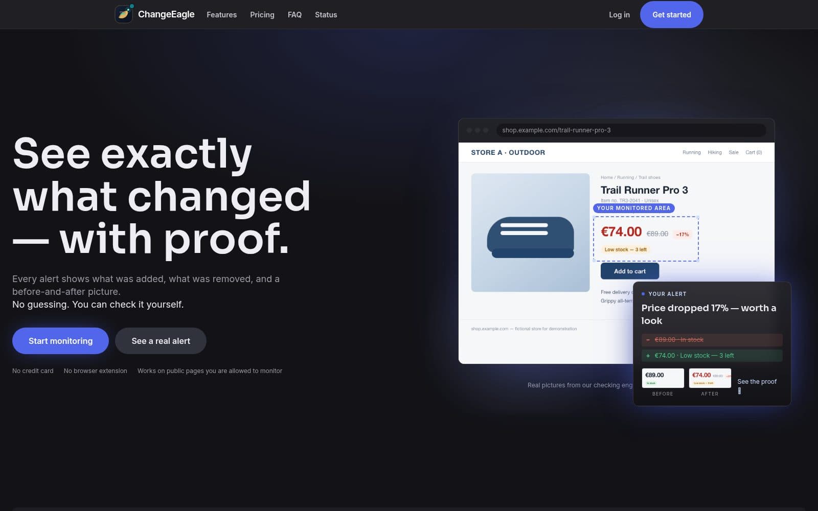 Screenshot of ChangeEagle