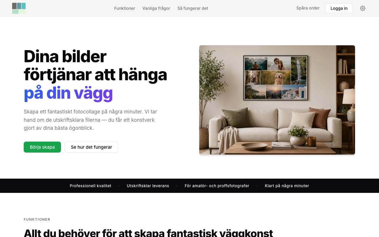 Screenshot of Foto Collage