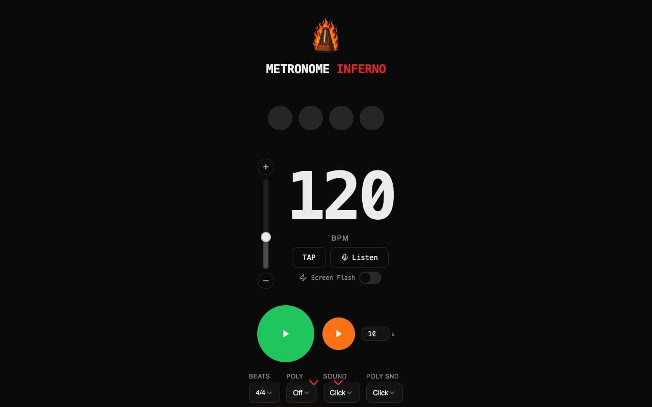 Screenshot of Metronome Inferno