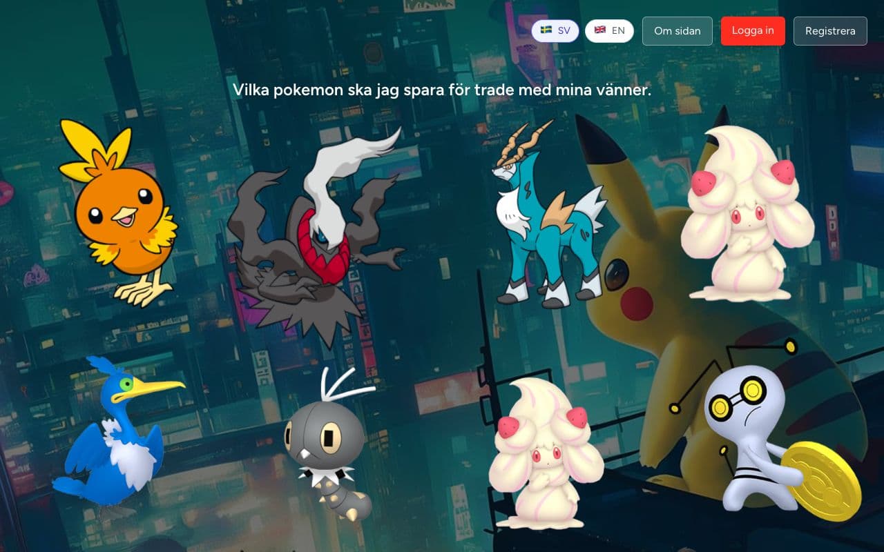 Screenshot of Pokémon-koll