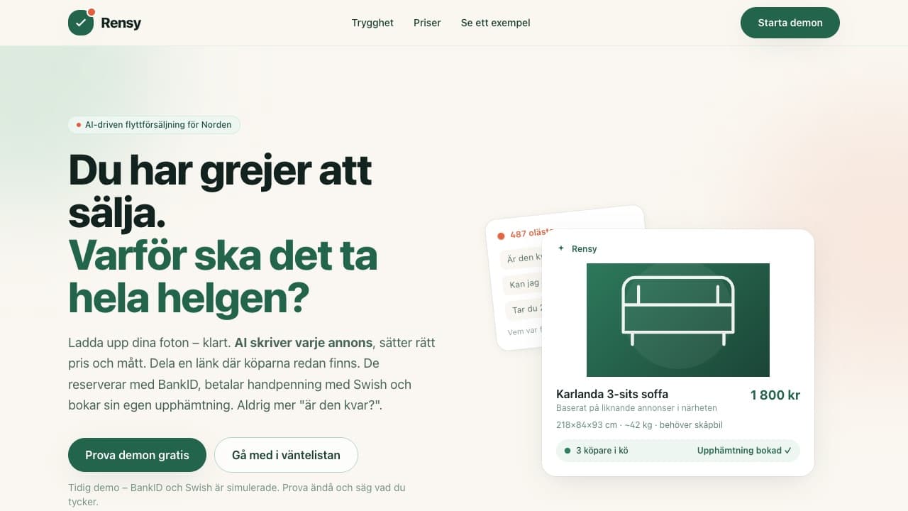 Screenshot of Rensy