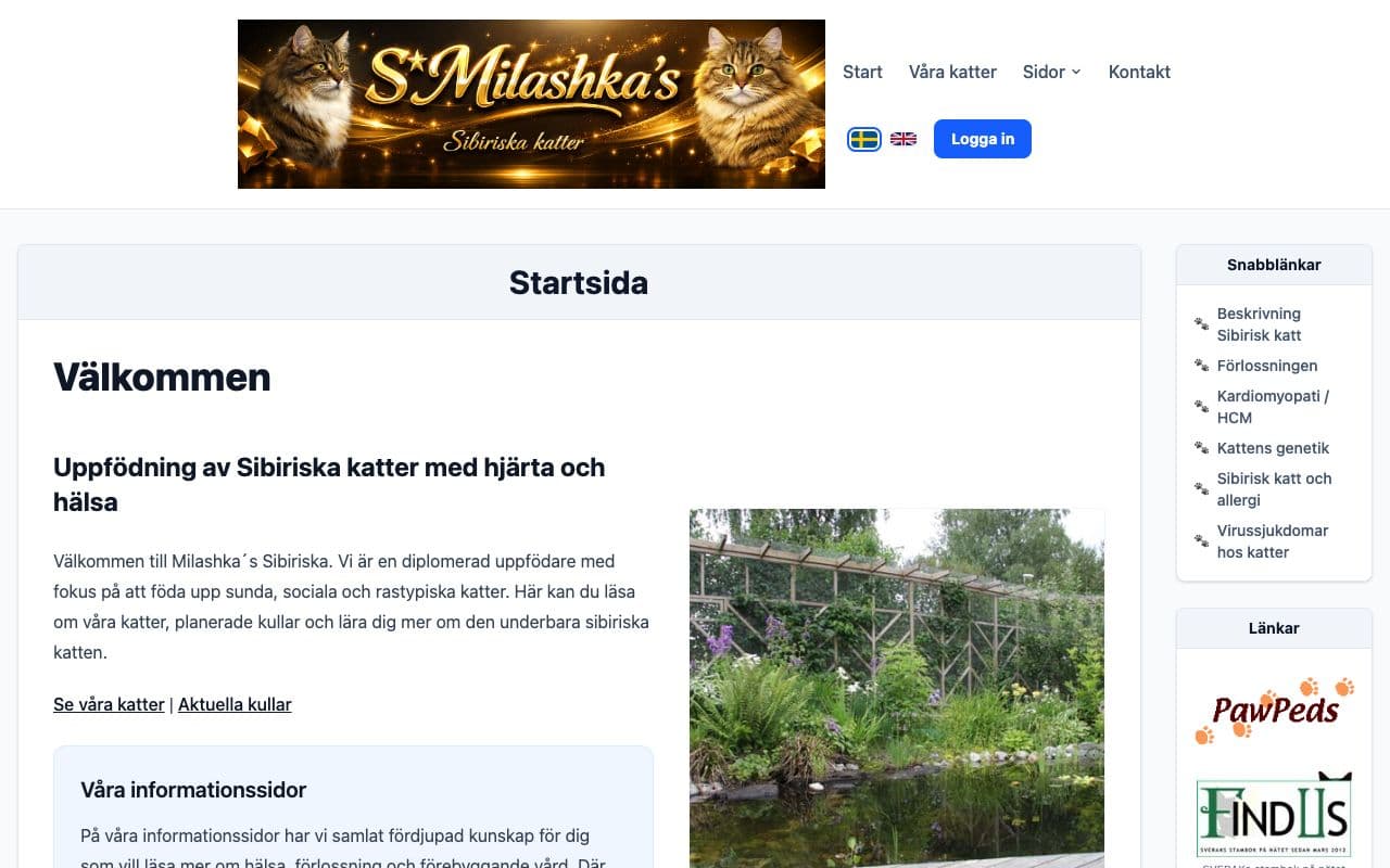 Screenshot of S*Milashkas Siberian Cat