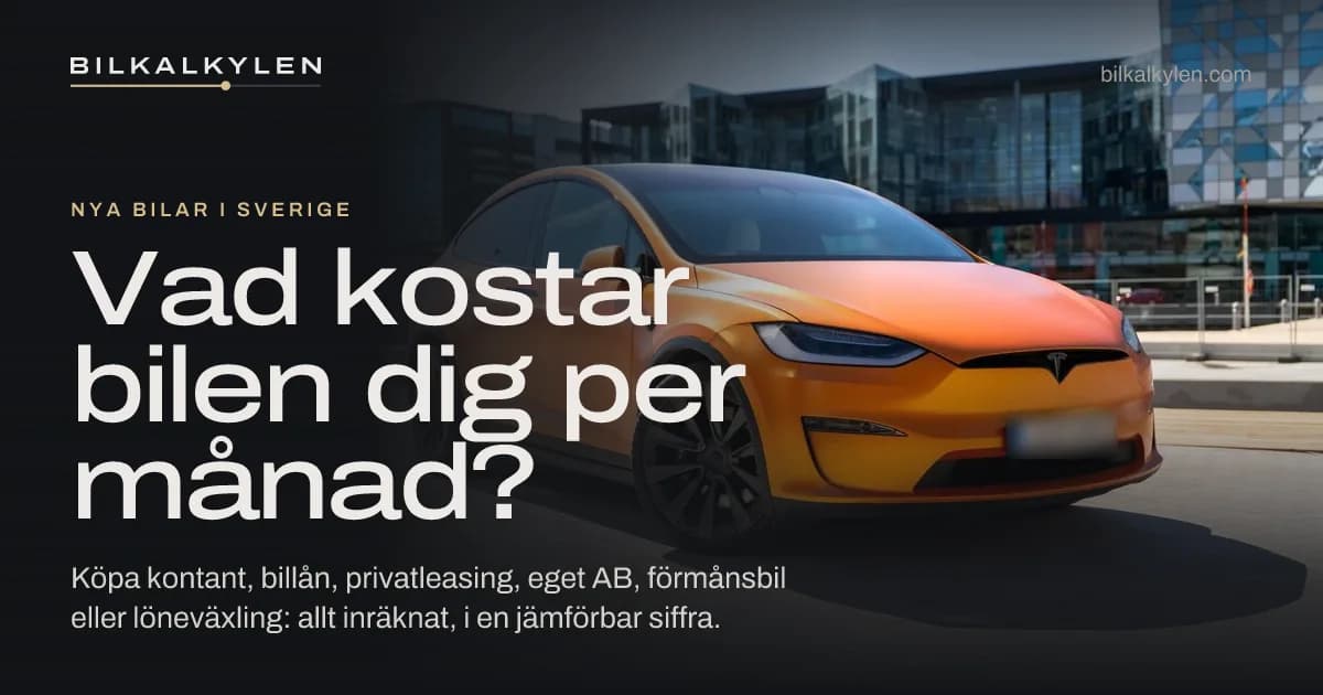 Screenshot of Bilkalkylen – vad kostar bilen dig per månad?