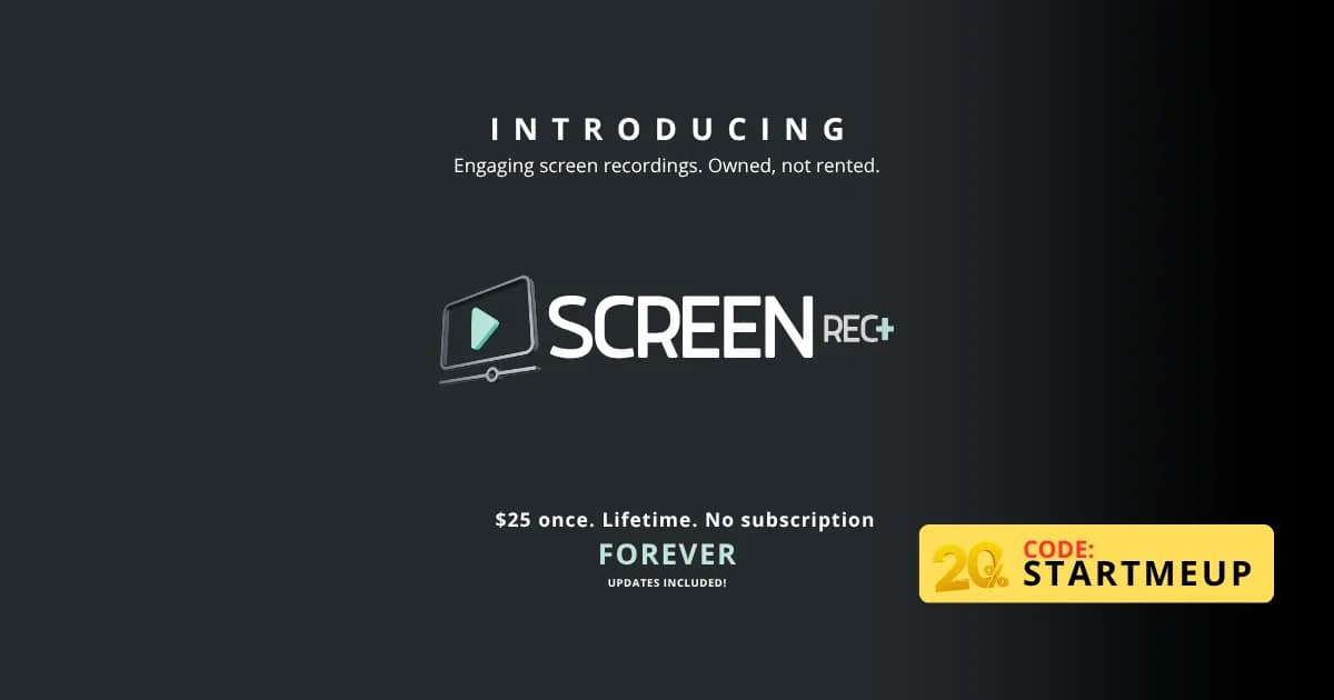 Screenshot of Screenrecplus | Mac screen recorder with automatic zoom