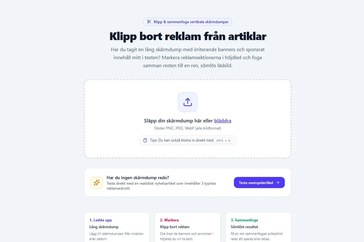 Screenshot of Screenshot Ad Cutter